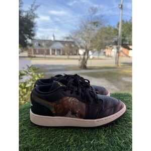 Nike Boys Air Jordan 1 Low DR9497-001 Black Casual Shoes Sneakers Size 5Y